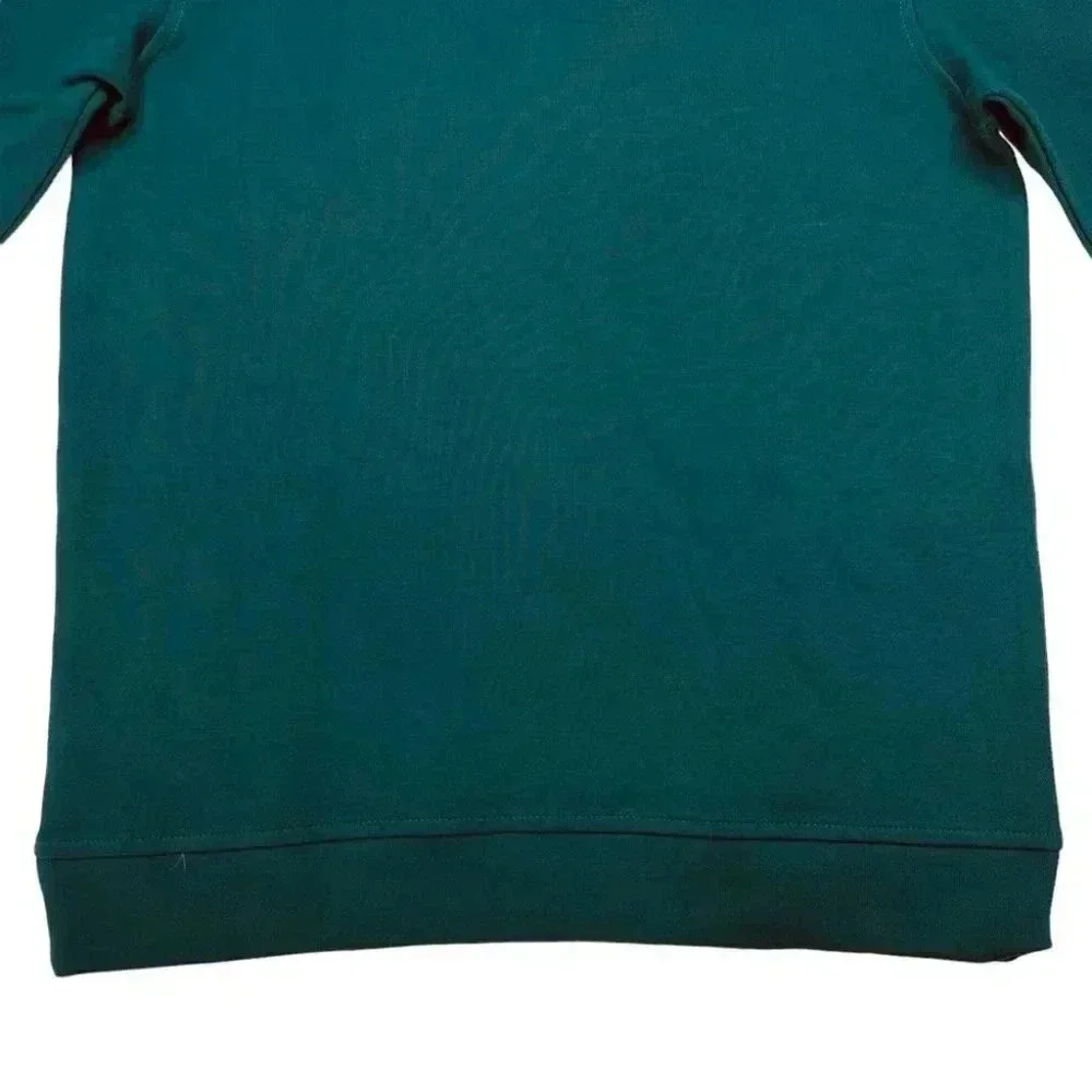 Tasso Elba 1/4 Zip Teal Green Cotton Blend Size Medium - Picture 9 of 11